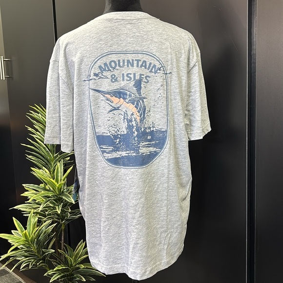 Mountain and Isles Relaxed fit,crewneck,soft handfeel,stretch,comfort Fishing T - Picture 1 of 10